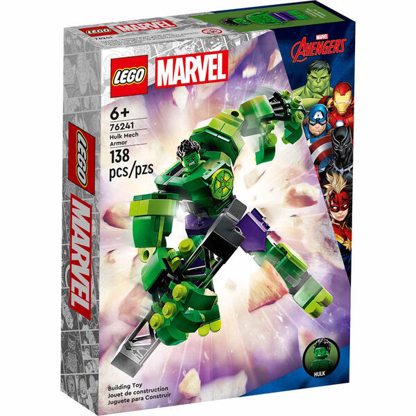 LEGO(R) Marvel Hulk Mech Armor Building Toy - image 