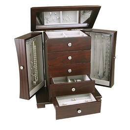 Contemporary Wooden Jewelry Box - Java