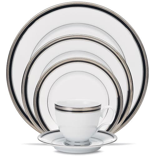 Noritake Austin Platinum 5pc. Place Setting - image 