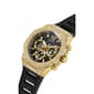 Mens Guess Watches&#174; Gold Tone Case Black Silicone Watch -GW0518G2 - image 4