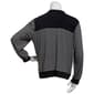 Plus Size NY Collection Long Sleeve Stripe Zip Neck Blouse - image 2