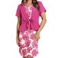 Womens Harper 241 Floral Short Sleeve Tie Front Jacket Dress - image 3