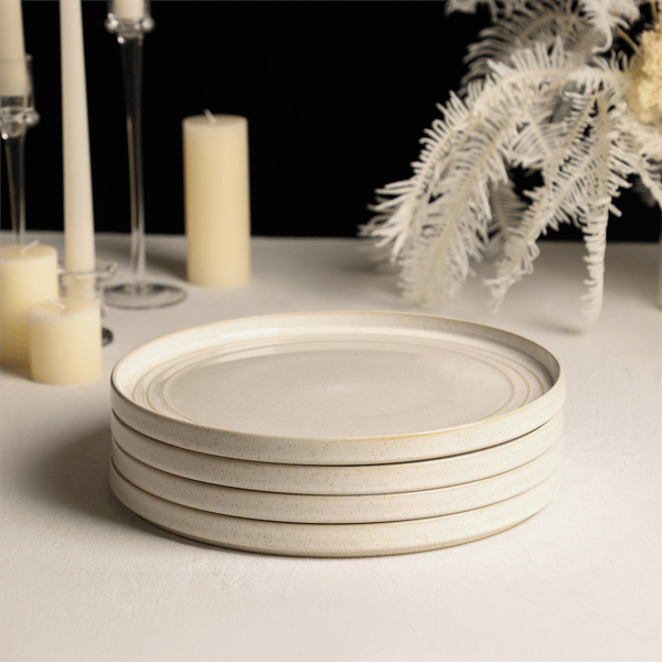 Stone Lain Claire 4pc. Stoneware Dinner Plate Set