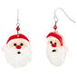 Santa Head Resin Earrings - image 1