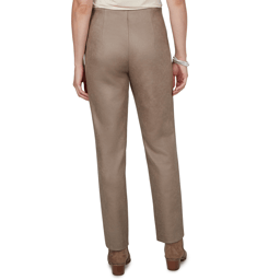 Petite Ruby Rd. Mythical Front Seam Suede Ponte Pull On Pants