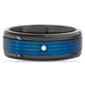 Mens Creed Two-Tone Stainless Steel Cubic Zirconia Band Ring - image 1