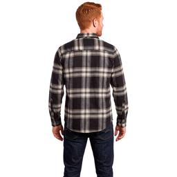 Young Mens Architect® Jean Co. Flannel Shirt - Black/Cream