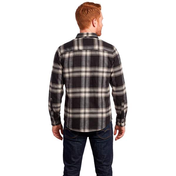 Young Mens Architect® Jean Co. Flannel Shirt - Black/Cream