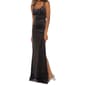 Juniors Emerald Sundae Stretch Velvet Tie Strap Empire Dress - image 3