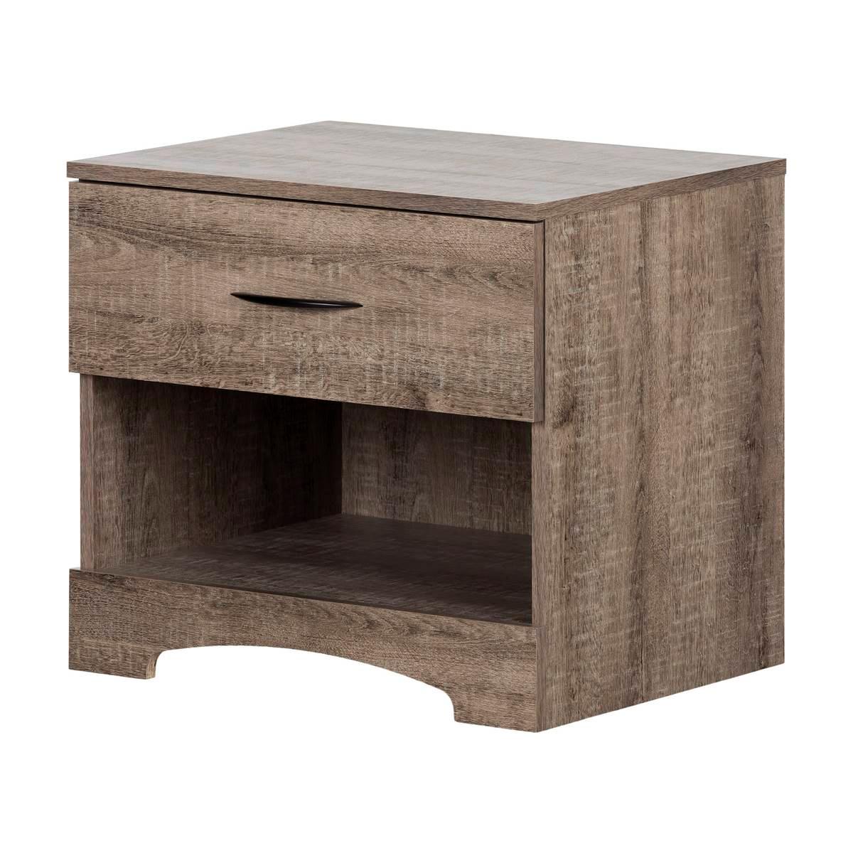 South Shore Step One Weathered Oak Nightstand