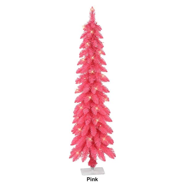 Puleo International 4ft. Pre-Lit Artificial Alpine Christmas Tree