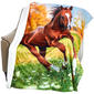 Mountain Ridge Horse Photo Real Throw - image 2