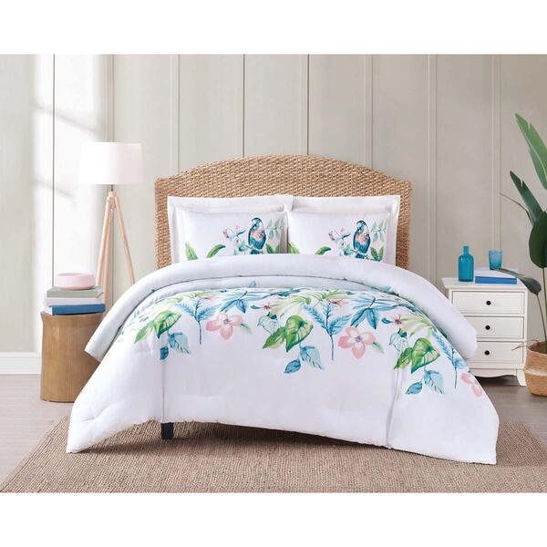 Oceanfront Resort Tropical Bungalow Comforter Set - image 