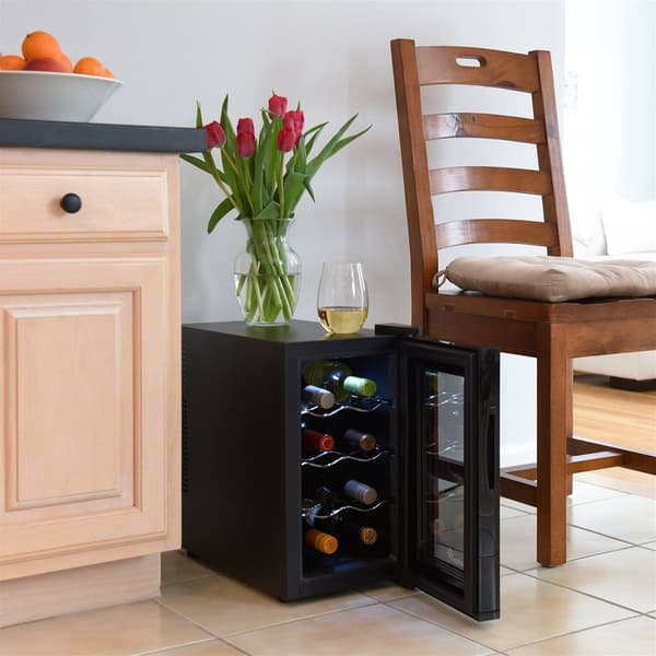 Ivation 8 Bottle Thermoelectric Quiet Freestanding Wine Cooler
