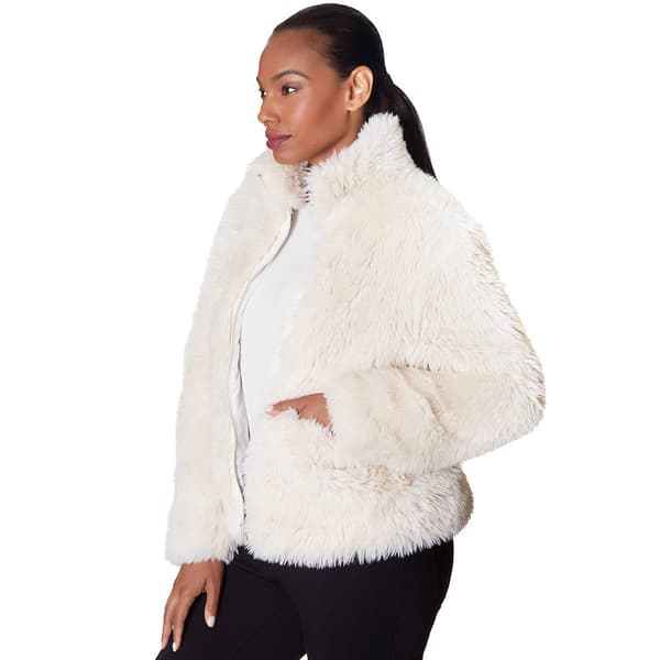 Womens Skye''s The Limit Wine Tasting Faux Fur Jacket