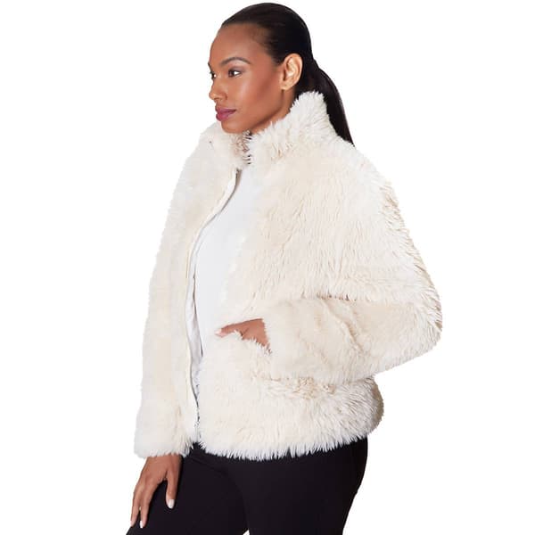 Womens Skyes The Limit Wine Tasting Faux Fur Jacket Boscovs