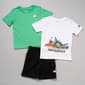 Toddler Boy New Balance 3pc. Ocean Sneaker Tee & Shorts Set - image 1