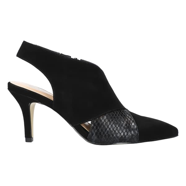 Womens Bella Vita Val Snakeskin Slingback Heels