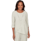 Petites Alfred Dunner Vintage Charm Diagonal Spliced Detailed To - image 1