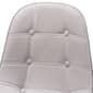 Baxton Studio Kabira Glam & Luxe Grey Velvet Swivel Office Chair - image 6