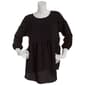 Womens Fair Hope 3/4 Sleeve Solid Tiered Top - image 1