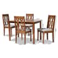 Baxton Studio Cherese Grey Fabric 5pc. Wood Dining Set - image 9