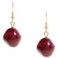 Ashley Cooper(tm) Gold-Tone Burgundy Drop Earrings - image 1