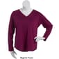 Womens Starting Point Super Soft Long Sleeve V-Neck Tee - image 8