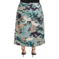 Plus Size 24/7 Comfort Apparel Green Paisley Maxi Skirt - image 3