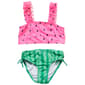 Girls (7-16) Pink Platinum Watermelon Bikini 2pc. Swim Set - image 2
