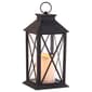 Battery Opperated LED X-Design Plastic Lantern - image 1