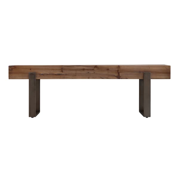 Southern Enterprises Dunlin Rustic Industrial Bench