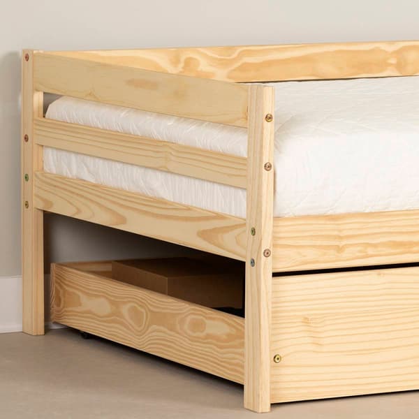 South Shore Sweedi Twin Solid Wood Daybed w/Trundle Bed