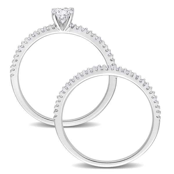 Diamond Classics™ 14kt. White Gold 1/2ct. Diamond Bridal Ring Set
