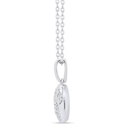 Nova Star® Sterling Silver 1/8ctw. Lab Grown Diamond Paw Pendant