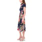Womens MSK Short Sleeve Half Zip Neck Midi Dress - image 3