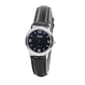 Womens Speidel Black Leather Watch - 660322001B - image 1