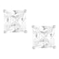 Gianni Argento White Sapphire Square Stud Earrings - image 1