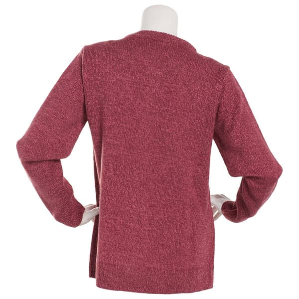 Womens Hasting & Smith Long Sleeve Marled Button Front Cardigan