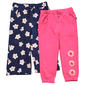 Toddler Girl Limited Too(tm) Floral Crochet 2pk. Joggers Set - image 1