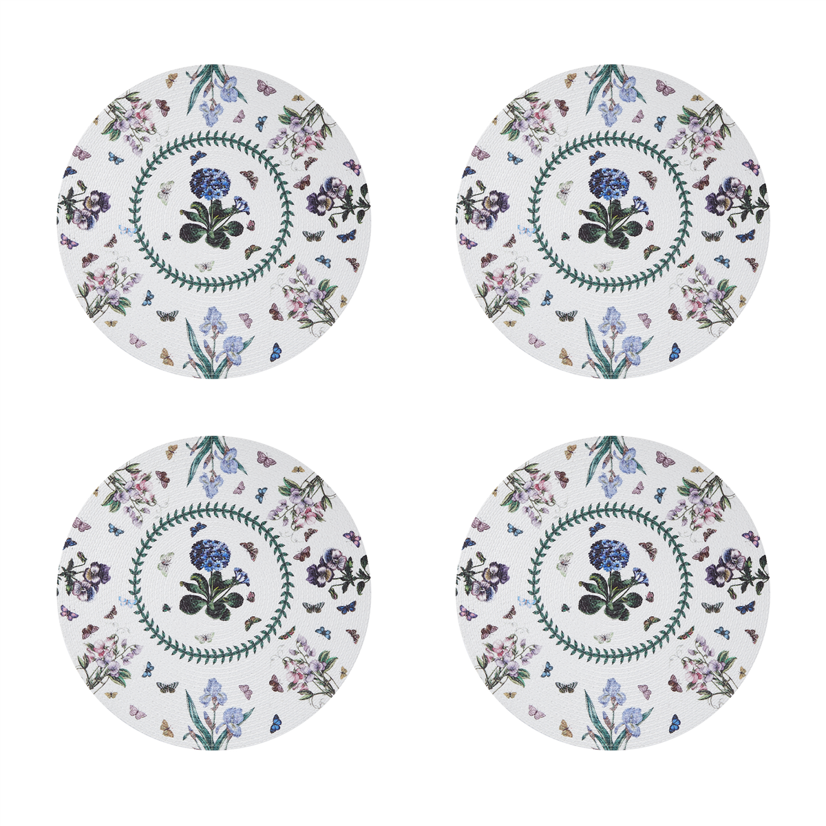 Portmeirion Botanic Garden Woven Braided Placemats - Set of 4