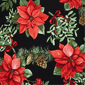 Plus Size Alfred Dunner Classics 3/4 Sleeve Poinsettia Blouse - image 6