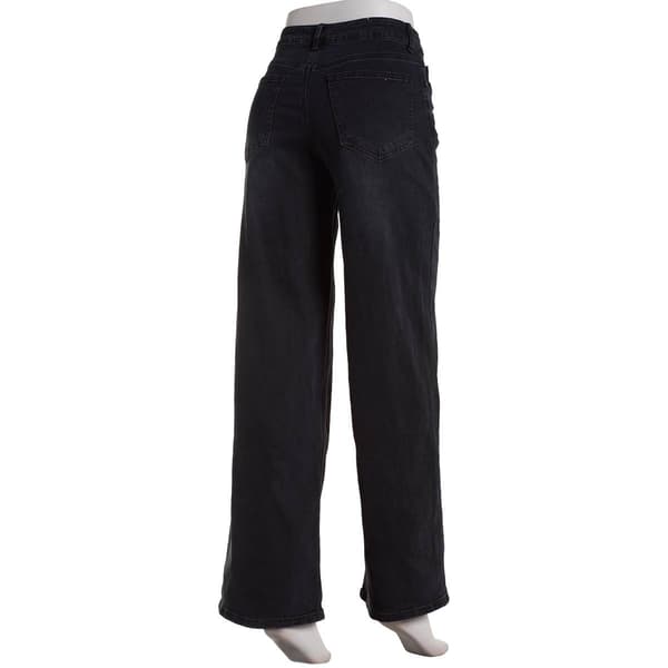 Juniors Madden Girl Ultra 90s Mid Rise Wide Leg Jeans