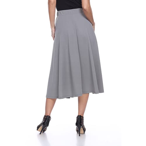 Womens White Mark Flared Midi Skirt