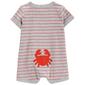 Baby Boy &#40;NB-24M&#41; Carter&#8217;s&#174; Striped Crab Snap Up Romper - image 3