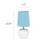 Simple Designs Studded Texture Ceramic Table Lamp w/Shade - image 9