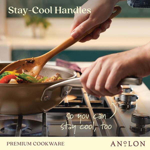 Anolon&#174; Ascend Hard Anodized Nonstick Stir Fry Pan - 10-Inch