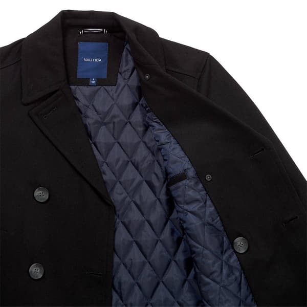 Mens Nautica Wool Peacoat