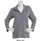 Plus Size Hasting & Smith Long Sleeve Zip Mock Neck Cardigan - image 3