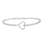 Nova Star(R) Silver Lab Grown Diamond Heart Bracelet - image 1